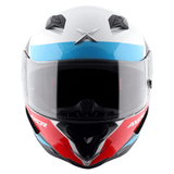 AXOR HUNTER TURBO FULL FACE MOTORCYCLE HELMET WHITE-RED