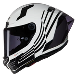 NOLAN X-804 RS ULTRA CARBON ALA 344 FULL FACE HELMET WHITE BLACK