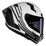 NOLAN X-804 RS ULTRA CARBON ALA 344 FULL FACE HELMET WHITE BLACK