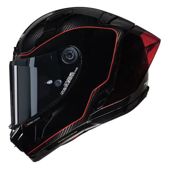 NOLAN X-804 RS ULTRA CARBON SSO DI PICCHE 342 FULL FACE HELMET NERO ROSSO