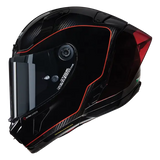 NOLAN X-804 RS ULTRA CARBON SSO DI PICCHE 342 FULL FACE HELMET NERO ROSSO