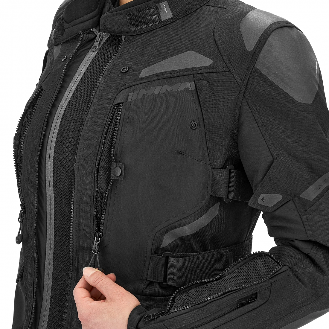 SHIMA DUNE LADY MOTORCYCLE TEXTILE JACKET BLACK