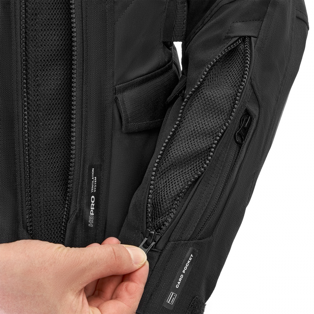 SHIMA DUNE LADY MOTORCYCLE TEXTILE JACKET BLACK