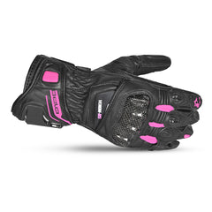 BELA Venom Lady Motorcycle Racing Gloves Black Pink 