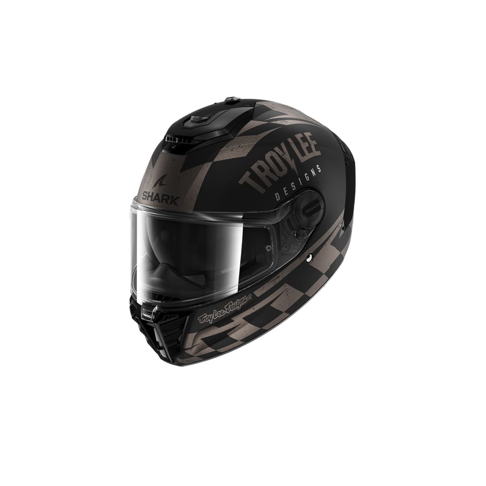 SHARK SPARTAN RS RACESHOP Casco Integral Negro Mate Antracita Plata