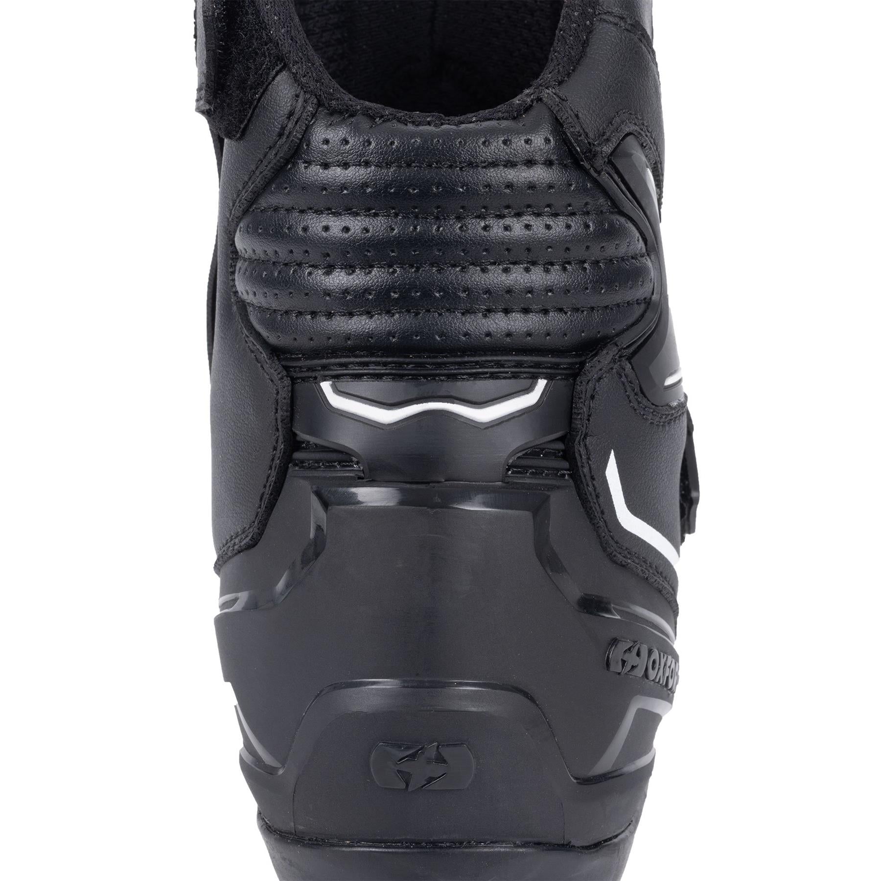 Oxford Omega Air Short Men’s  motorcycle Boots Black white 