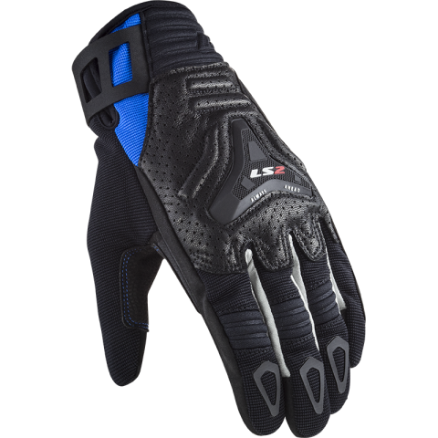 LS2 ALL TERRAIN MAN GLOVES BLACK BLUE 