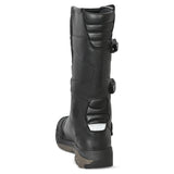 bela senior motorcycle touring black boot back side view, mens black moto boots