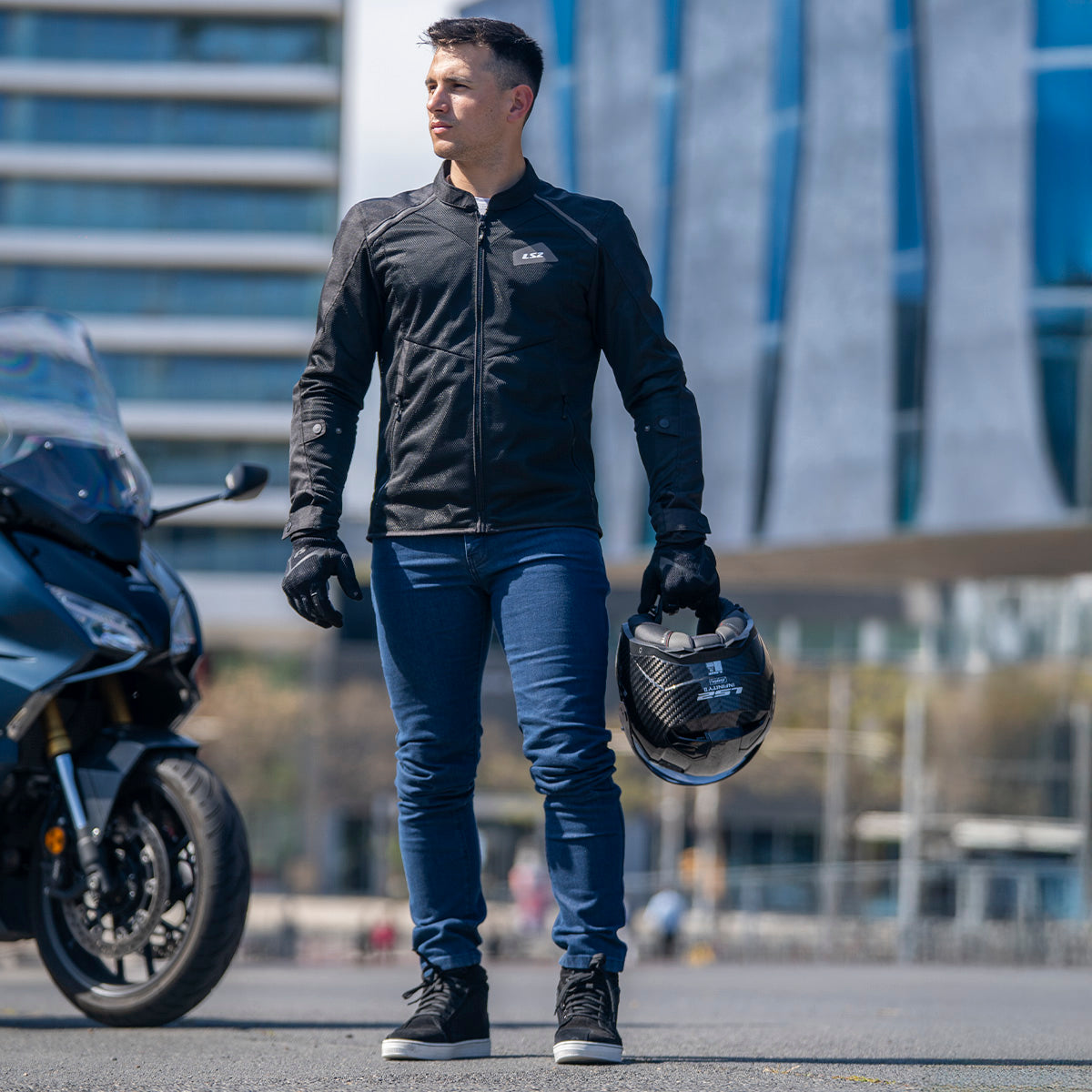 LS2 STONE MAN SUMMER MOTORBIKE JEANS