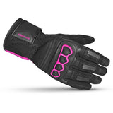 BELA Twix Lady Motorcycle Gloves Black Pink 