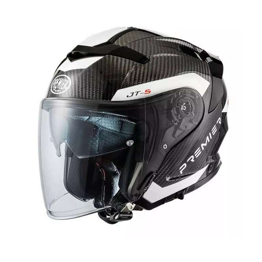 PREMIER JT5 CARBON MA8 MOTORCYCLE OPEN FACE HELMET