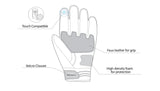 infographic sketch bela bomber black gloves front view