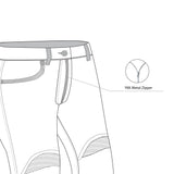 infographic sketch bela boston denim jean light blue top front side view