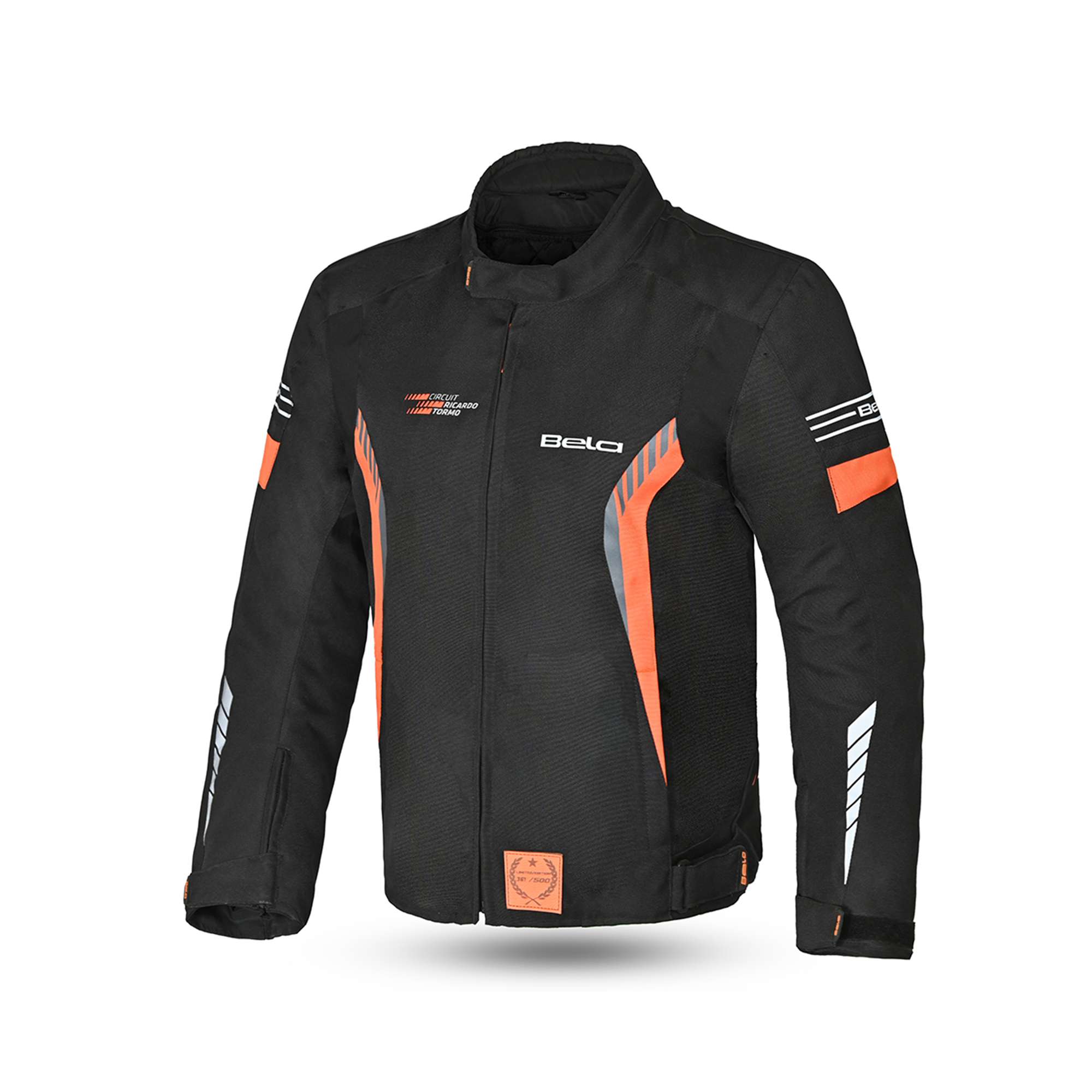 bela bradley black textile jacket