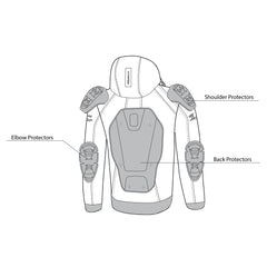 infographic sketch bela breeze softshell hoodie black and blue back side view