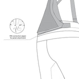 infoghraphic sketch bela calm digger winter textile pant black back side view