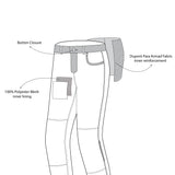 infographic sketch bela kevin denim jean black side view