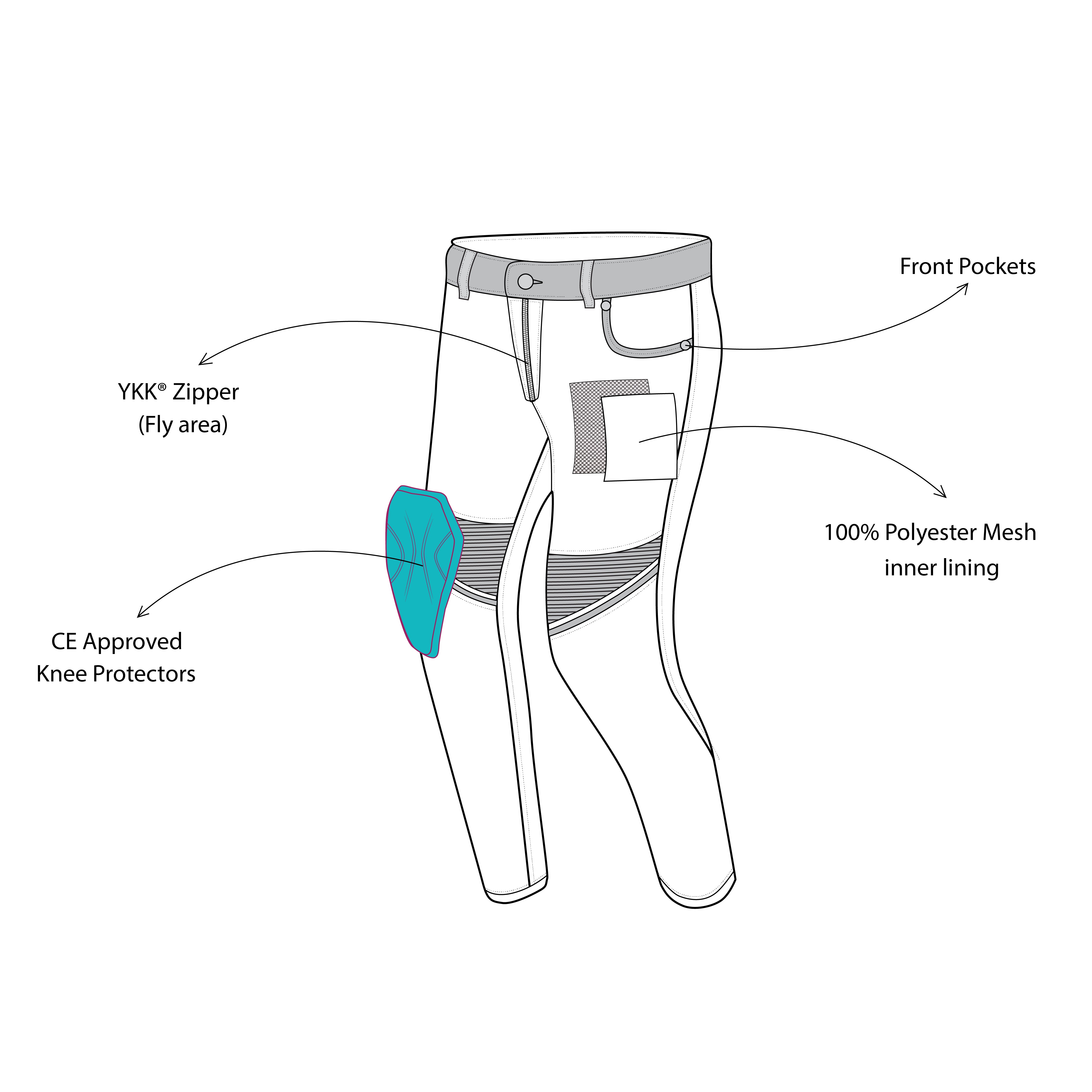 infographic sketch bela rosekin ladies denim jean black front side view