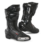 bela speedo 2.0 racing boot whole view, mens black moto boots