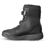 bela junior short touring boot black side view, mens black moto boots