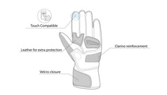 infographic sketch bela twix black gloves front side view