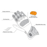 infographic sketch bela venom rs racing black and red gloves back side view