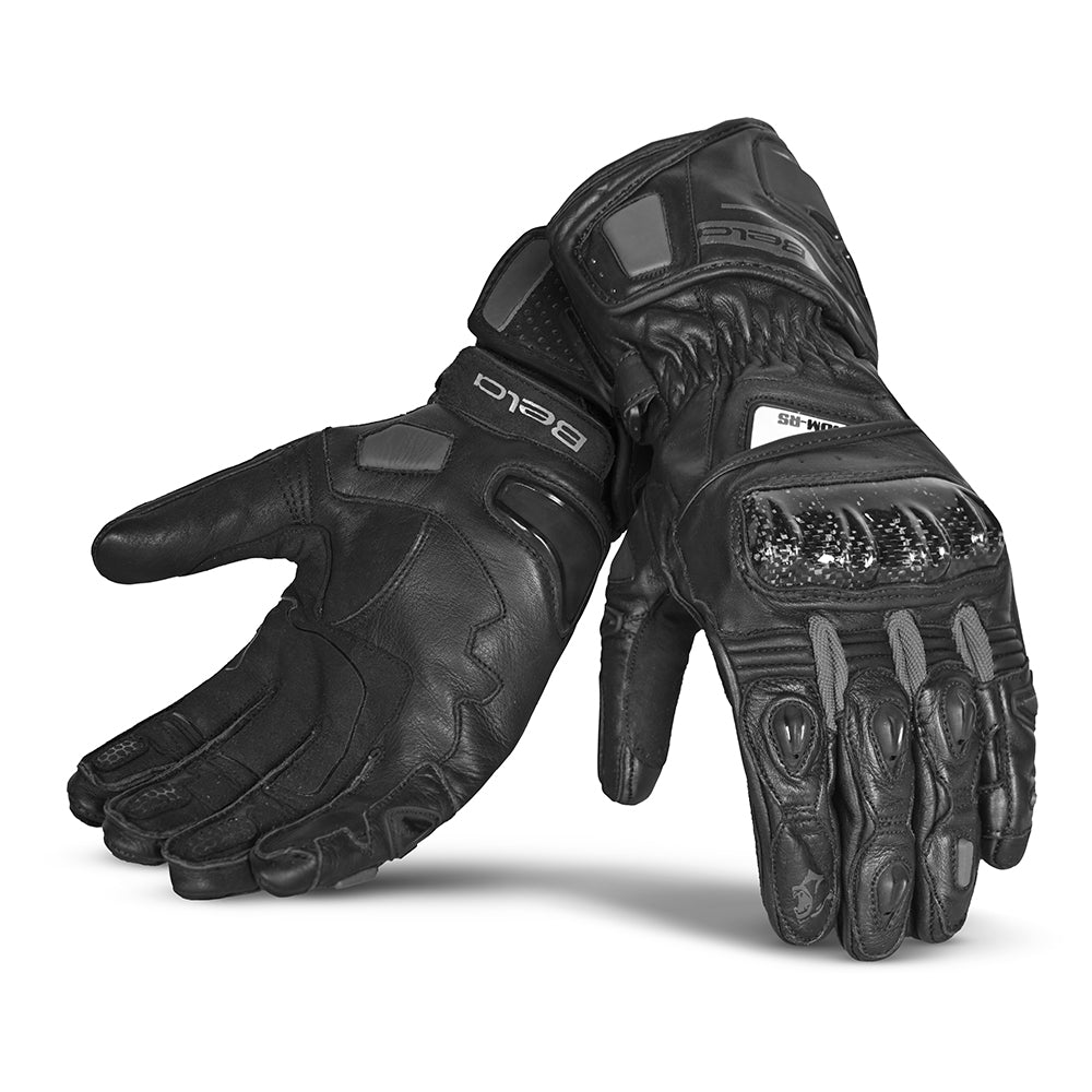 bela venom rs racing gloves black grey