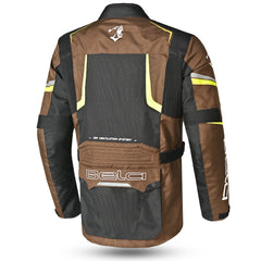 BELA Watson Motorcycle Touring Jacket - Black Brown 