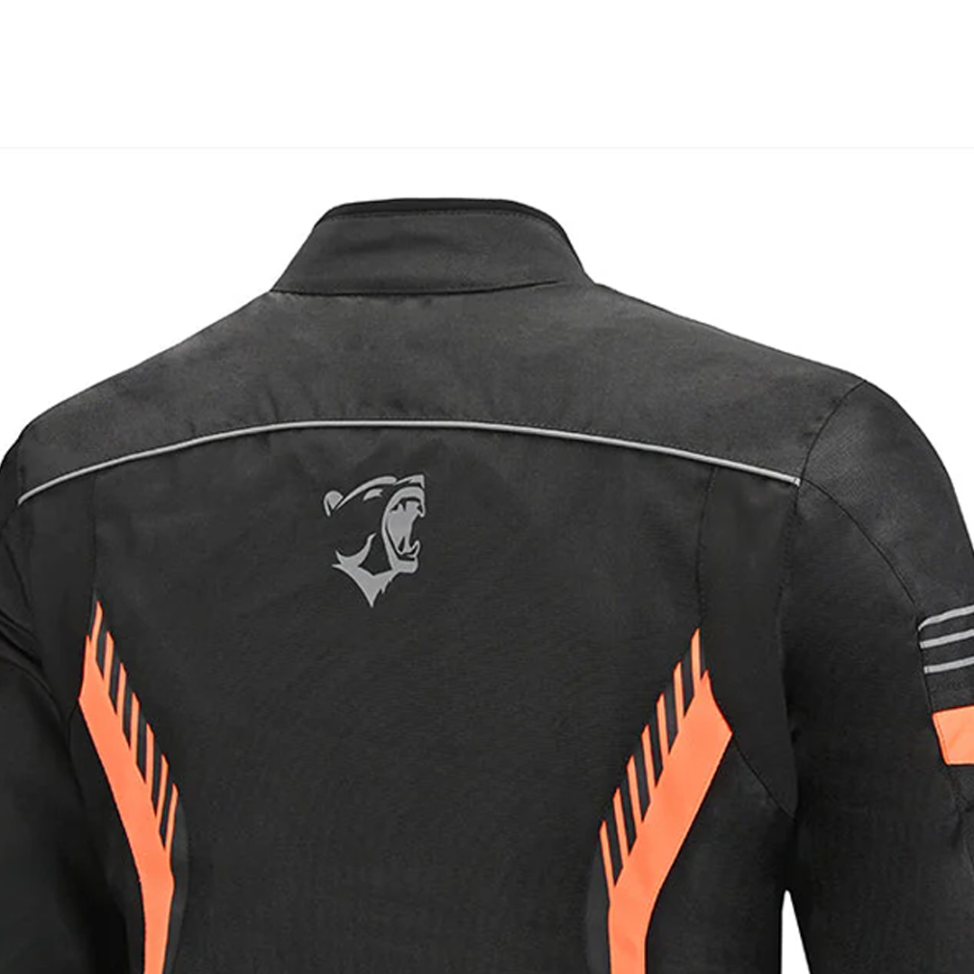 Bela Bradley  Motorcycle Textile Jacket Black Orange