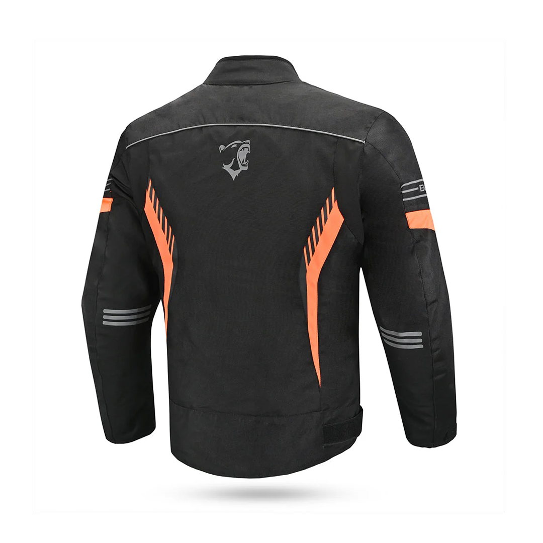 Bela Bradley  Motorcycle Textile Jacket Black Orange