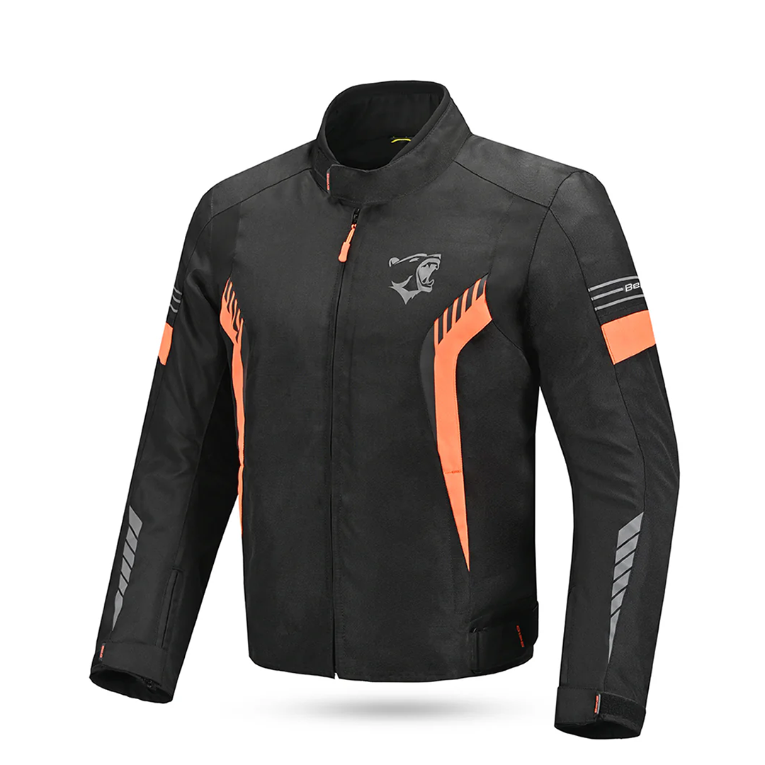 Bela Bradley  Motorcycle Textile Jacket Black Orange