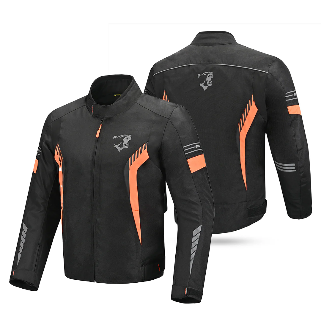 Bela Bradley  Motorcycle Textile Jacket Black Orange