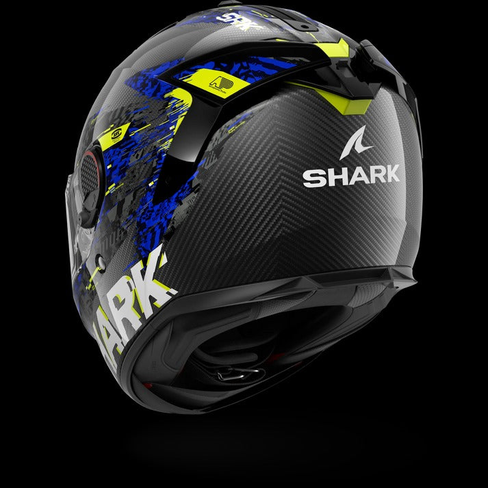 SHARK SPARTAN GT PRO CARBON SPEED-VIB MOTORCYCLE HELMET CARBON ANTHRA BLUE