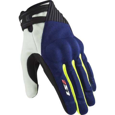 Ls2 Dart 2 Man Gloves Blue H-V Yellow 