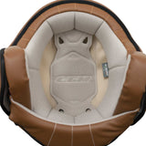 CGM 191V Pix Vintage Jet Motorcycle Helmet – Satin Blue/Silver Shaped