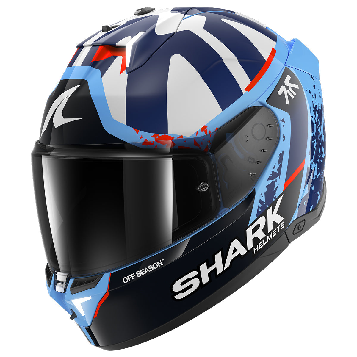 SHARK SKWAL i3 REPLICA RAUL FERNANDEZ MOTORCYCLE HELMET BLUE WHITE