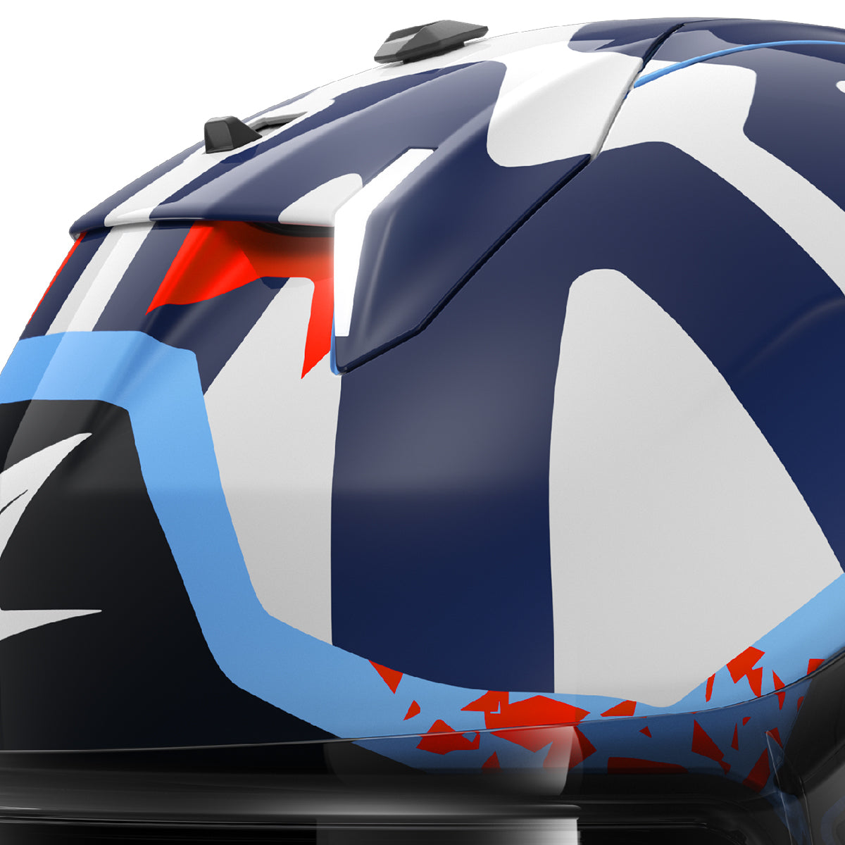 SHARK SKWAL i3 REPLICA RAUL FERNANDEZ MOTORCYCLE HELMET BLUE WHITE