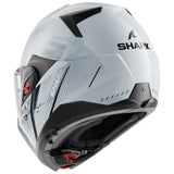 SHARK OXO SPEED-TECH MOTORCYCLE HELMET SILVER WHITE BLACK