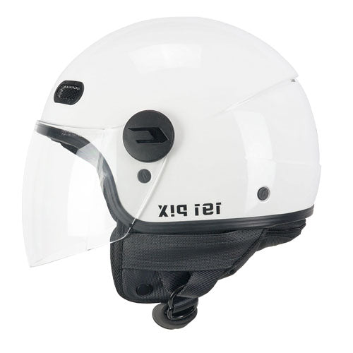 cgm 191a pix mono jet motorcycle helmet white long