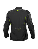 SEVENTY SD-JT83 MEN'S MOTORCYCLE TOURING JACKET BLACK YELLOW FLUORO