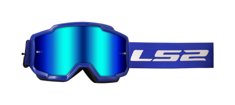 Ls2 Charger Goggle Blue With Iridium Visor 