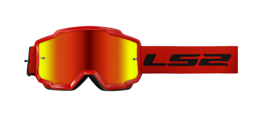 Ls2 Charger Goggle Red With Iridium Visor 