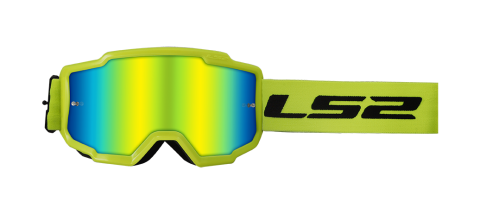 Ls2 Charger Goggle H-V Yellow With Iridium Visor 