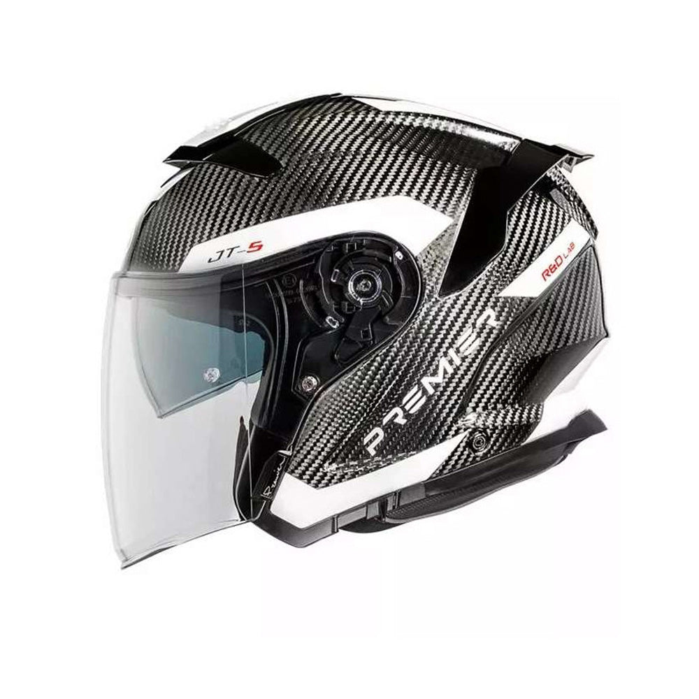PREMIER JT5 CARBON MA8 MOTORCYCLE OPEN FACE HELMET