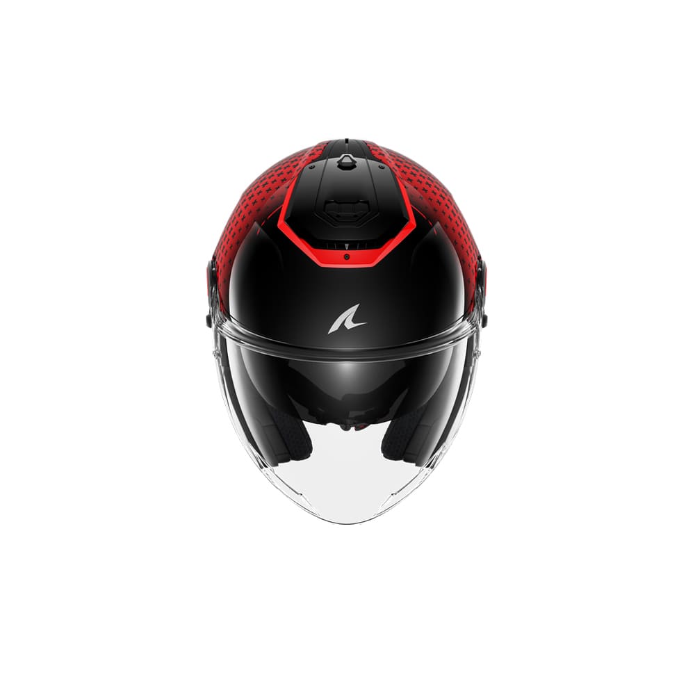 SHARK Rs Jet Stride Negro Rojo Antracita Casco