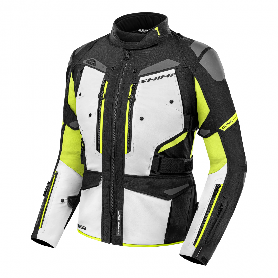 SHIMA DUNE LADY TOURING MOTORCYCLE TEXTILE JACKET FLUO