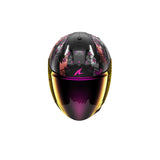 Shark SKWAL i3 Hellcat Motorcycle Open Face Helmet Black Chrom Purple