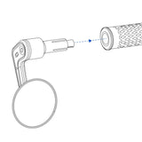 Oxford Street Bar End Mirror Left Handed 