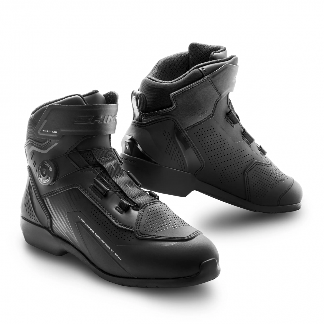SHIMA ENZO LADY AIR MOTORCYCLE BOOTS BLACK BLACK