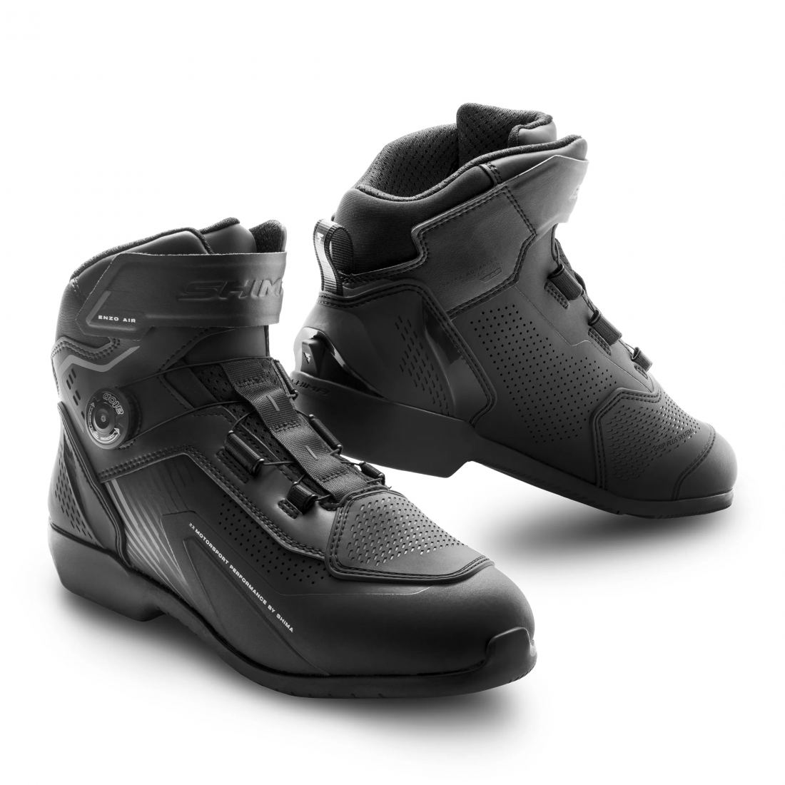 SHIMA ENZO AIR MEN MOTORCYCLE BOOTS BLACK BLACK